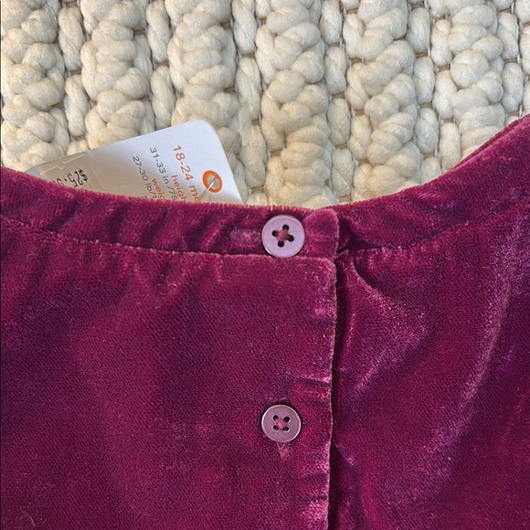 Gymboree Velvet Burgundy Kids Dress - Picture 5 of 7